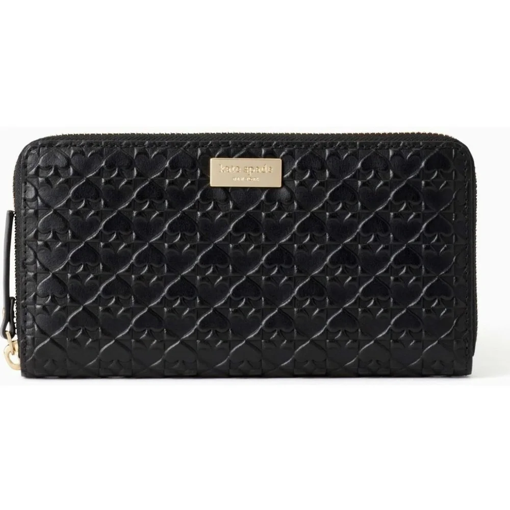 💕Kate Spade💕 Spade Logo Large Zip Around Wallet
